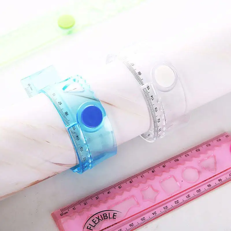 G8TA 30 Koreanisch Flexible Faltungslineal Multifunktion Kunststoff Zeichnungsherrschaft Büro s s