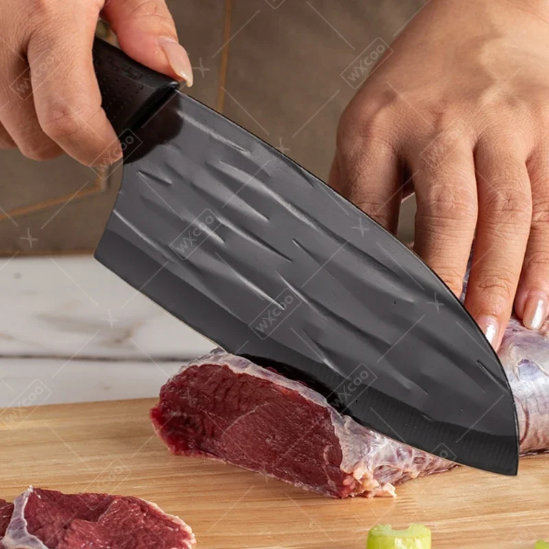 WXCOO 1pcs Fruit Slicing Japanese Kitchen Stainless Steel Boning Cleaver Chef Knives Household