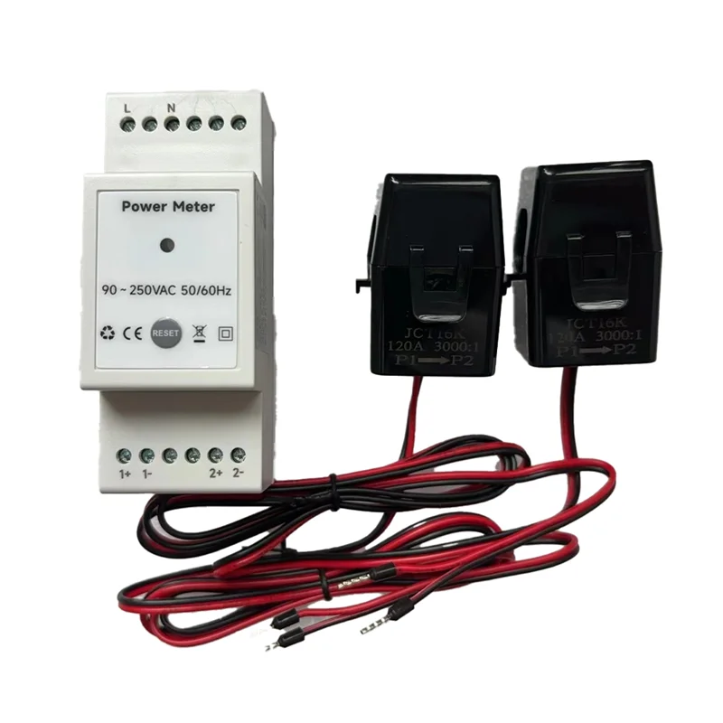 Suitable Tuya Smart Life Wifi Energy Meter Bidirectional 2 Channel Din Rail With CT App Monitor Export And Import Power