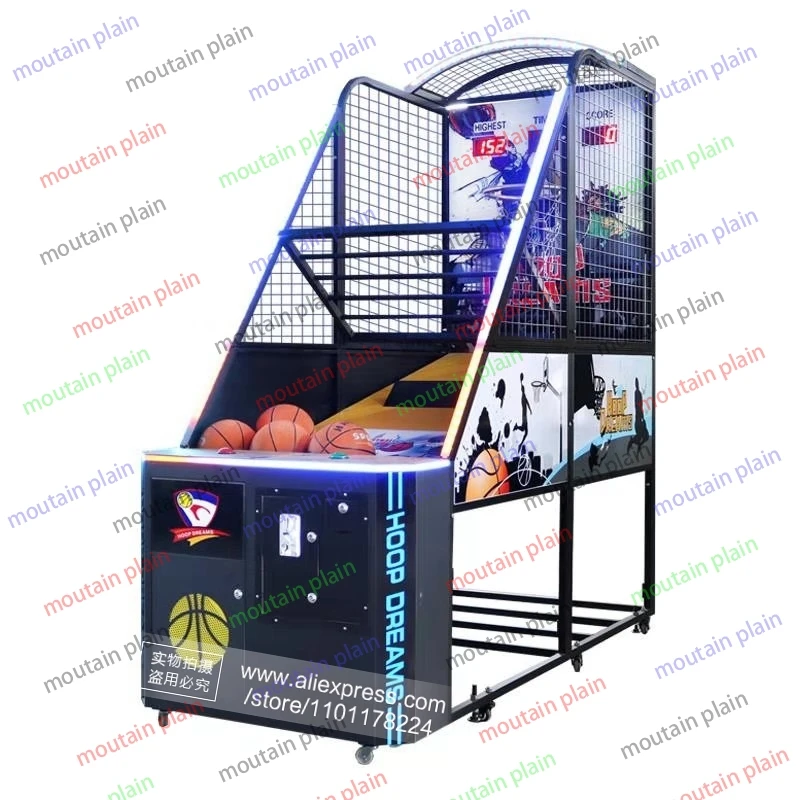 

Amusement Park Indoor Coin Operated Arcade Game Machine For Adults 2024 The Newest Design Basketball Shooting Machine