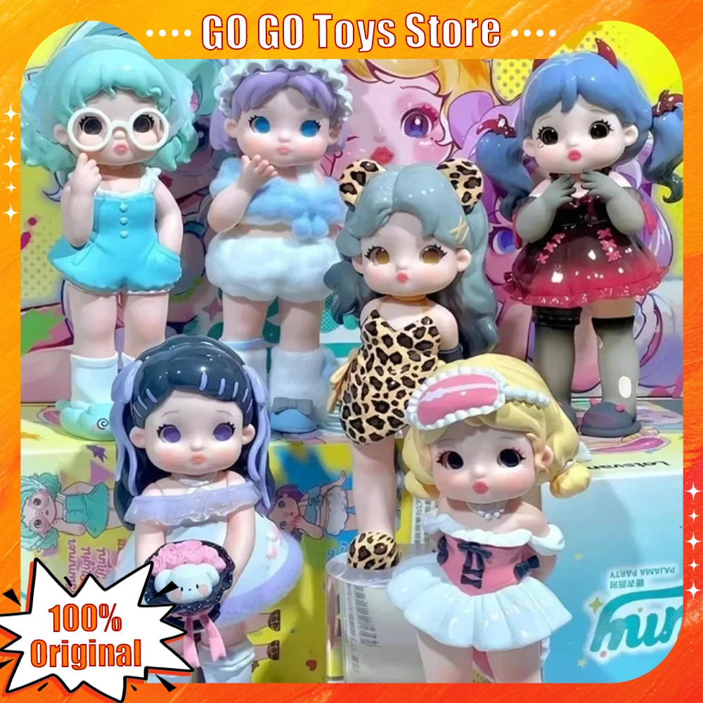 

Letsvan Ramy Pajama Party Series Blind Box Toys Kawaii Spicy Girl Figure Desk Decor Mystery Box Cute Doll Surprise Gift Genuine
