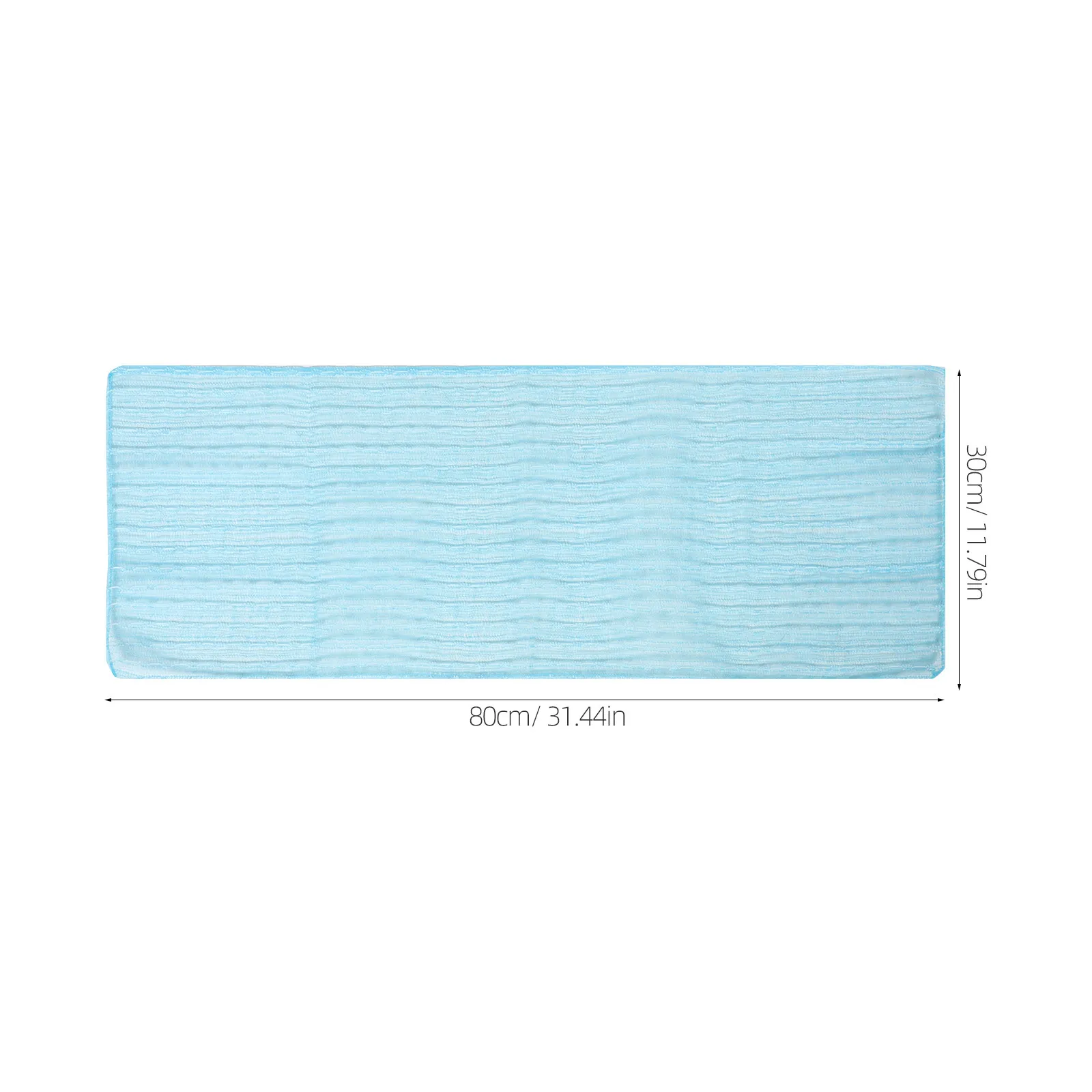 Jacquard Nylon Exfoliating Wash Towel Korean Style Soft Back Scrubber Body Scrub Cloth Shower Bath Towel for Men Women Sky Blue