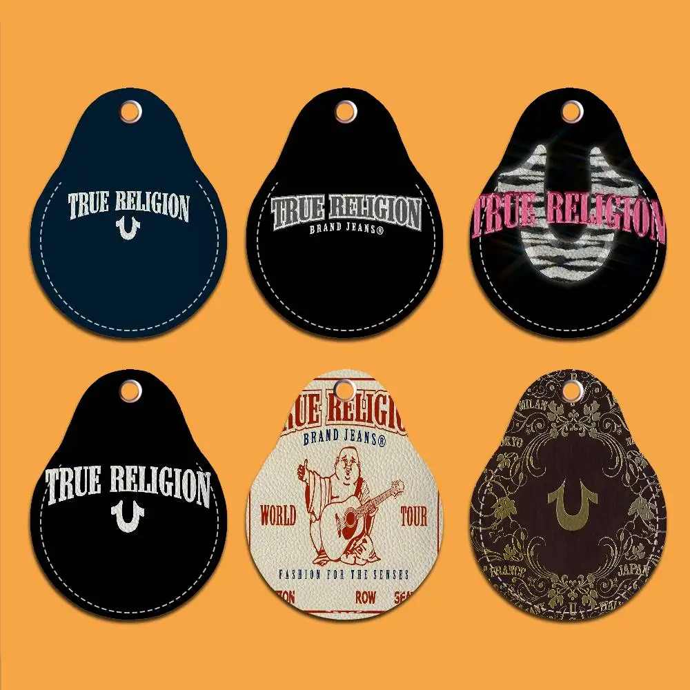 Nuevo Porta Llaves de Cuero PU Denim T-True R-Religion, Estuche Delgado para Llaves, Protector de Tarjetas de Acceso