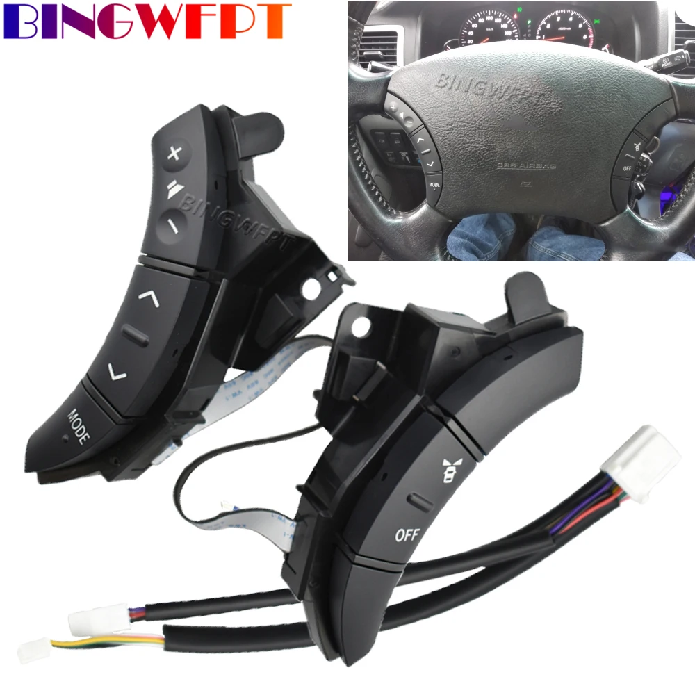 

For Toyota Land Cruiser Prado 120 2004-2009 75B037 Multi-function Car Steering Wheel Control Buttons Switch Styling Buttons