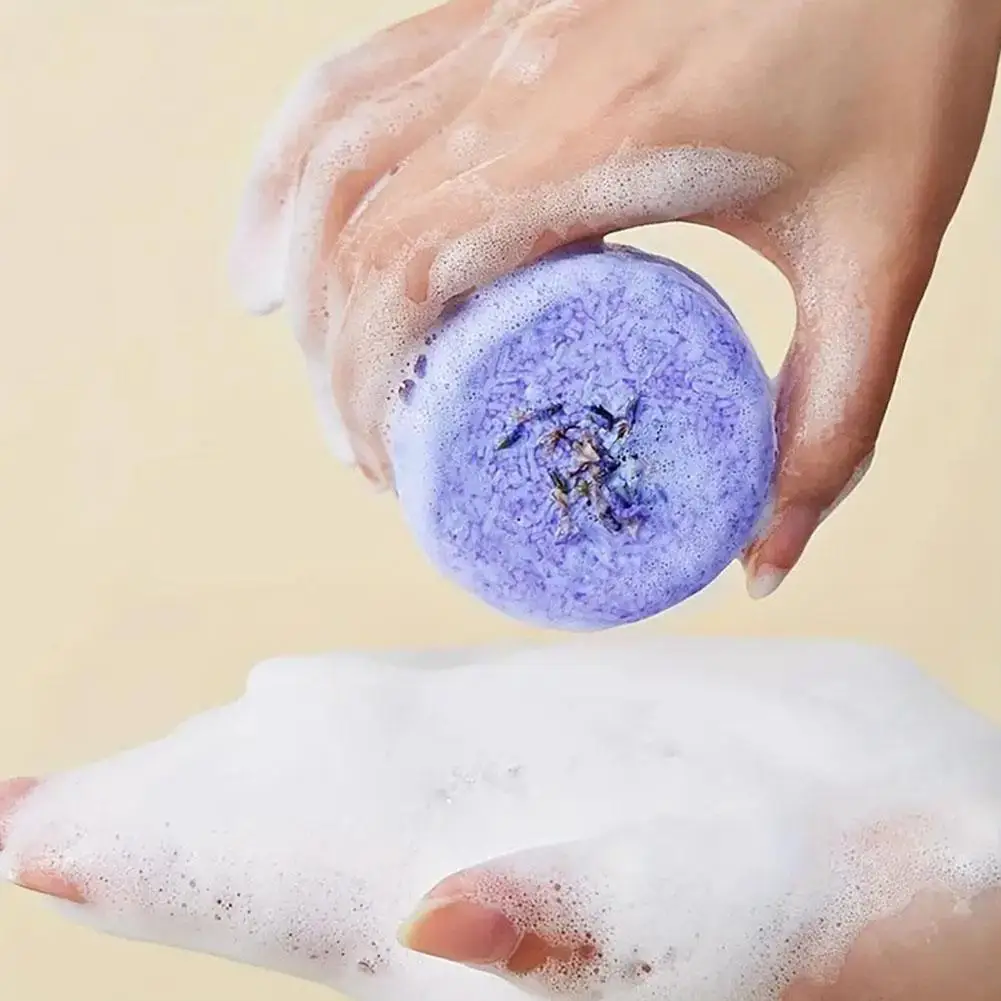 

Хит продаж: Натуральное органическое твердое мыло-шампунь с лавандой и глицерином против выпадения волос