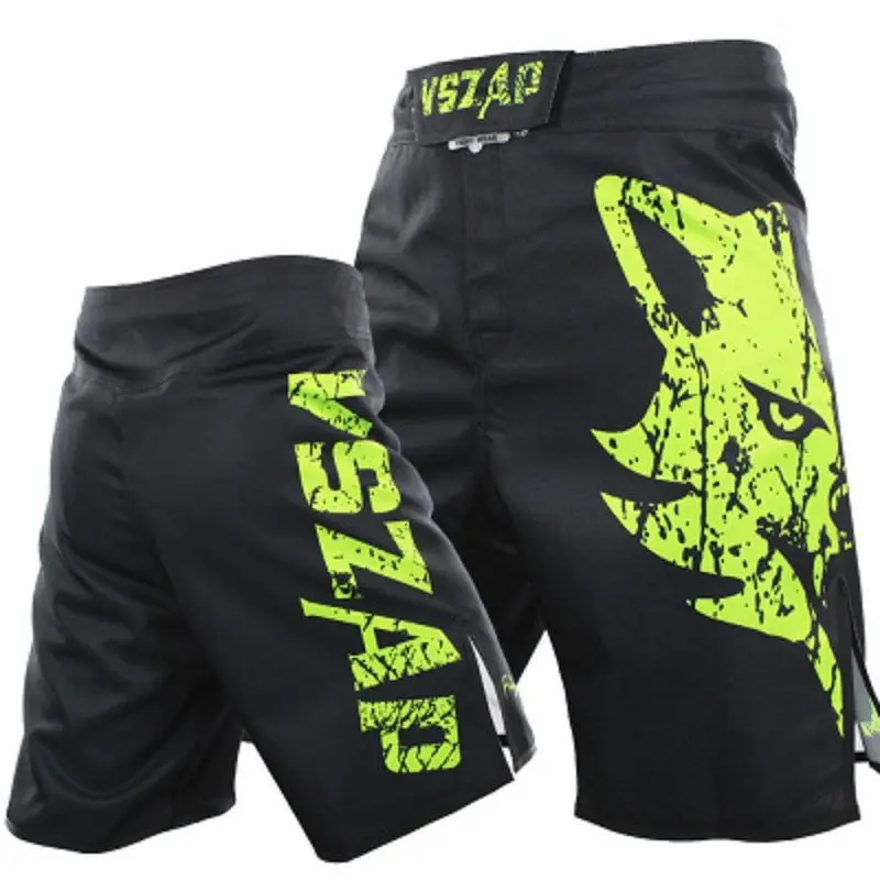 VSZAP Giant Wolf Fighter MMA Boxing Gym Sanda Thai Boxing Training Jujitsu Mixed Martial Arts Quick Dry Breathable Sports Shorts