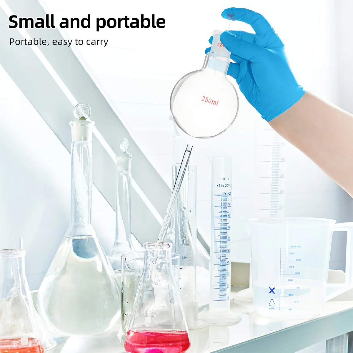 1Pcs Single Neck Round Bottom Boiling Flask 250ml Laboratory Glassware Glass Flask Organic Chemistry Vacuum Heating Reaction