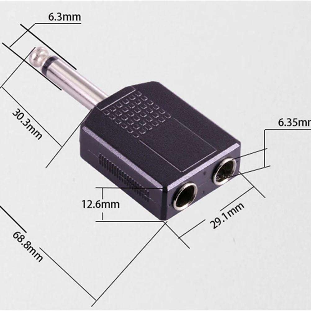 

2 Pcs Audio Adapter Non-customs Fee Products Turkey Dual Stereo Plugs Headphone Extension .35mm Splitter Converter
