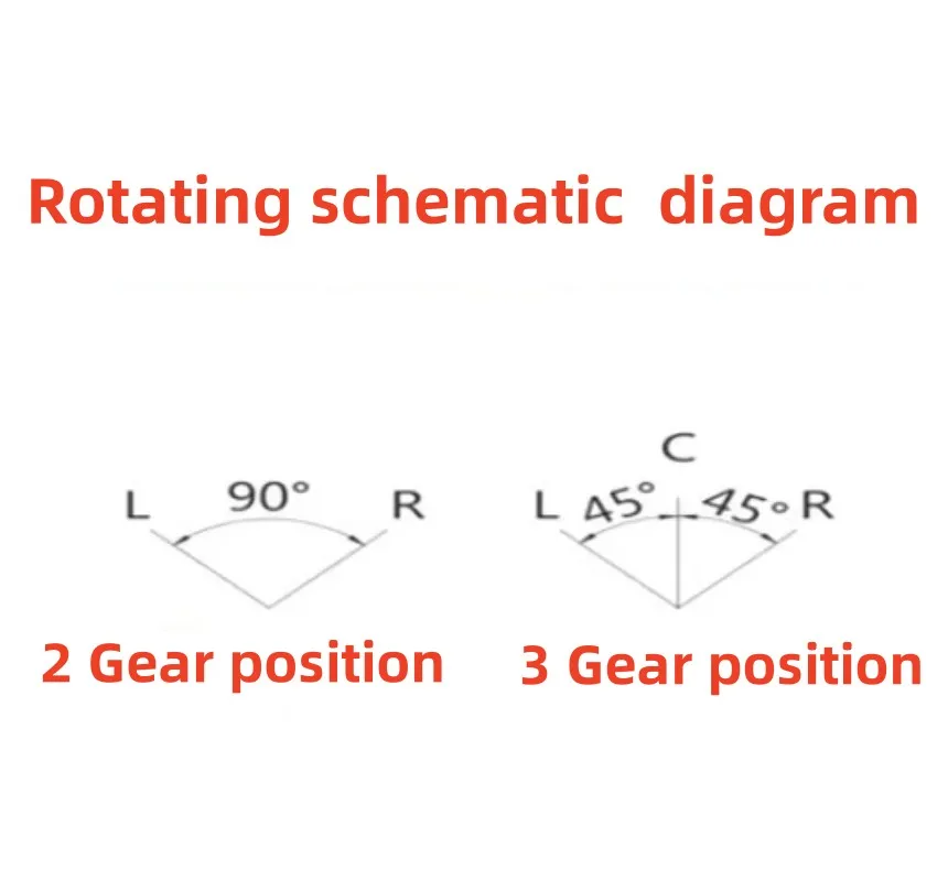 16/19/22MM Rotary Switch 2/3 Position Instantaneous Locking Waterproof Metal Selection Light Switch 2NO2NC12V 24V 220V Red, Blue