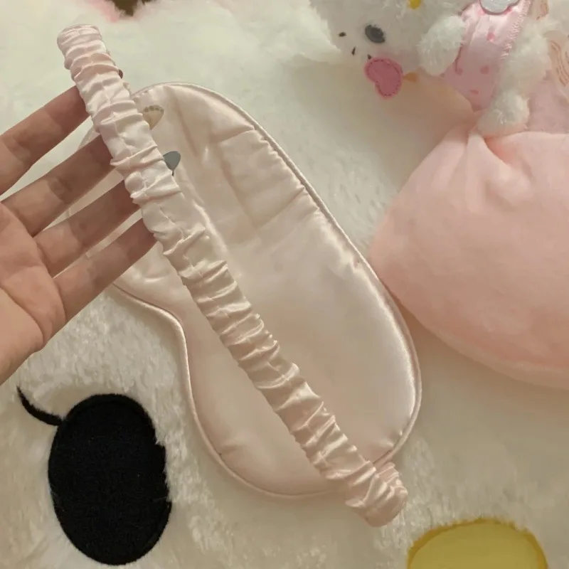 Sanrio hello kitty máscara de olho quente fix seda blackout nap sombra bonito dos desenhos animados macio e confortável moda y2k amigos presentes aniversário