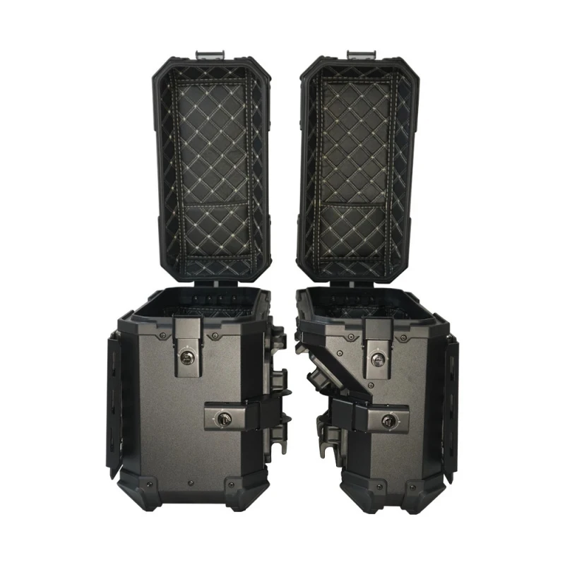 Hongsheng Factory Direct Sales 36L Double-Wing Folding Motorcycle Side Case, Impact-Resistant and Pressure-Resistant, Universal
