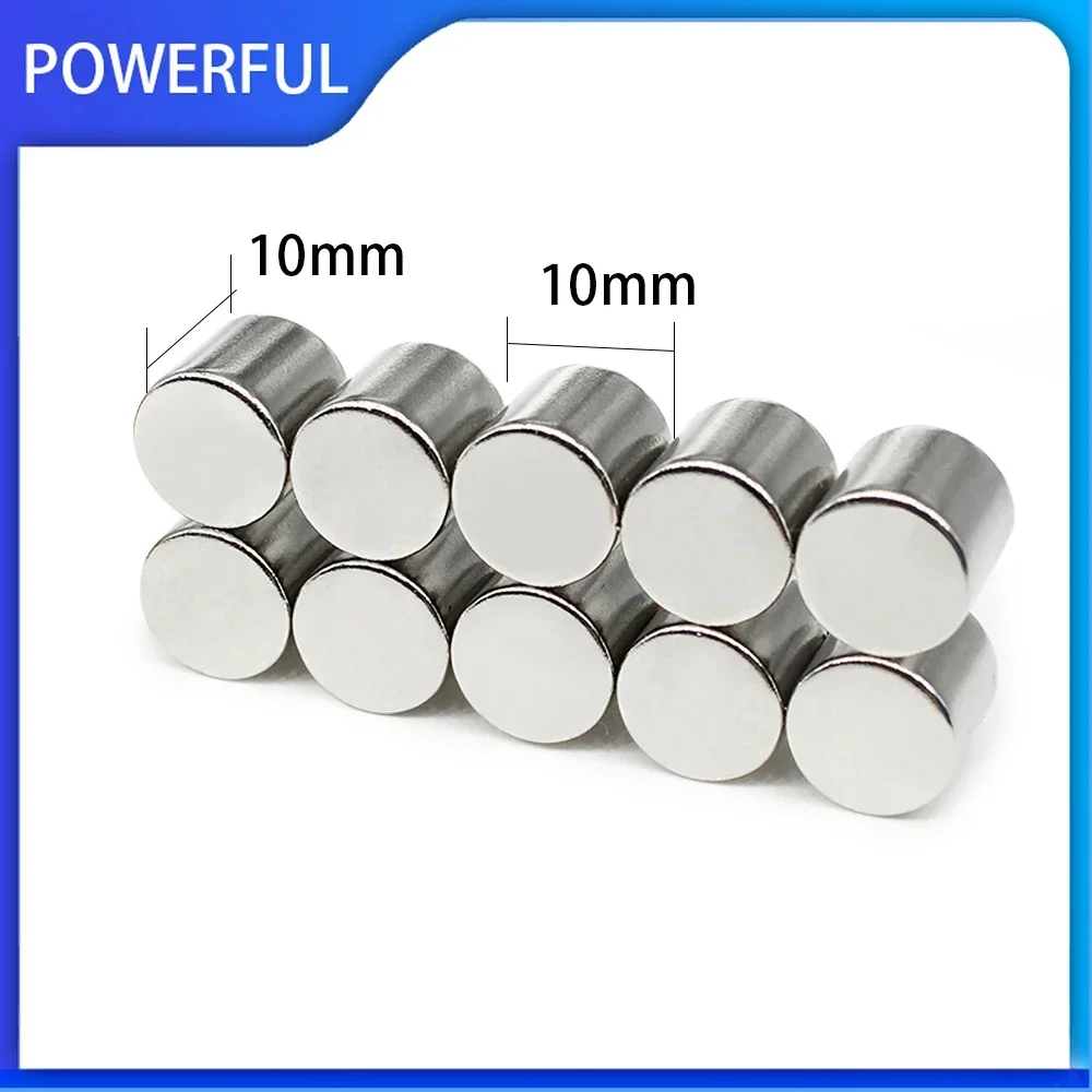 5/10/20/25/50PCS 10x10mm Disc Rare Earth Magnets 10x10mm Round Neodymium Magnet Strong 10mmx10mm Permanent Magnet 10*10 N35