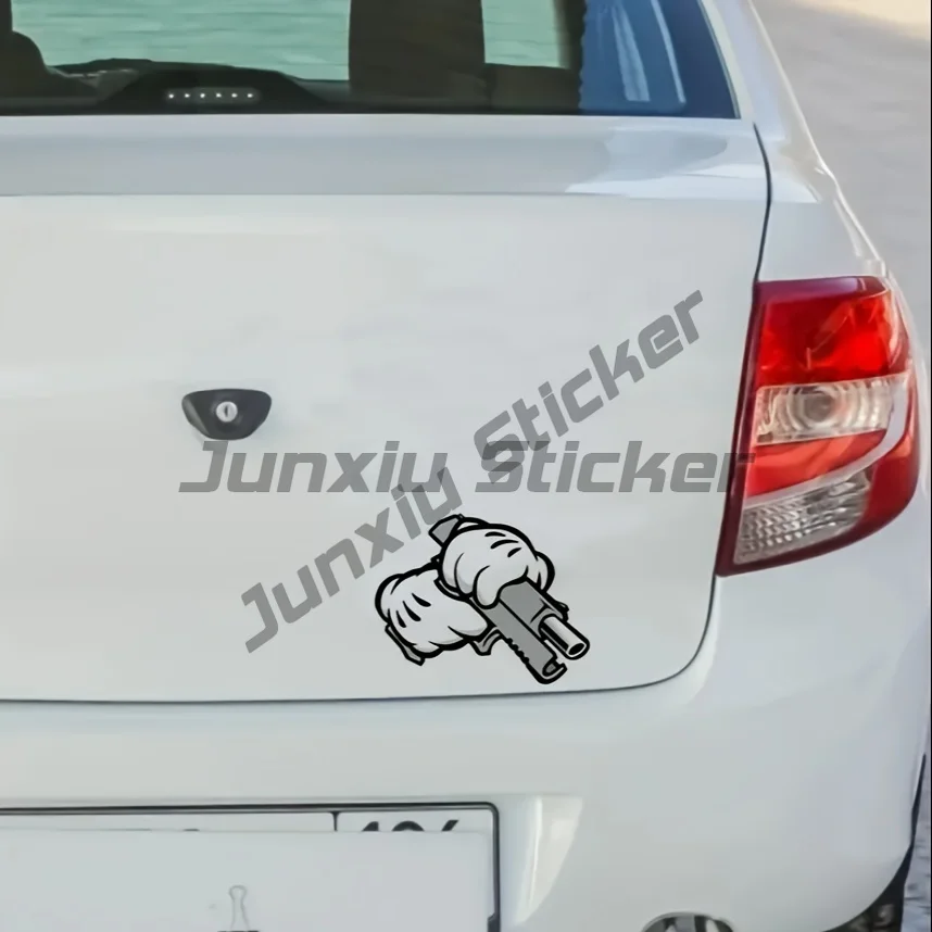 Buy Handlebar Gun and Stick-It Can Warn Others, Suitable for Car Body Stickers, Glass Stickers, Motorcycle Decoration Decals