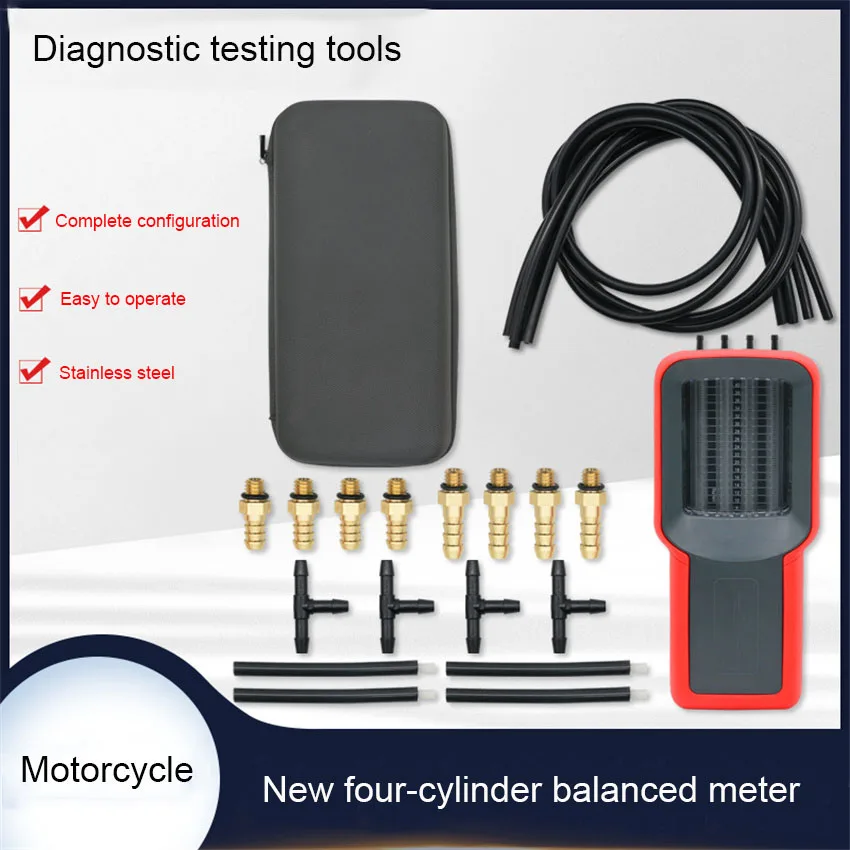 

Универсальный мотоциклетный четырехцилиндровый синхронный балансировочный инструмент, синхронный балансир, таблица карбюратора, синхрометр, тестер воздуха
