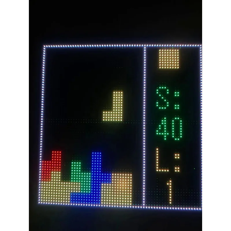 Painel de Tela LED, Full Color, WiFi, Programável, Breakaway Box, Programável, Bluetooth, App, DIY, HD, 64x64 Pixel