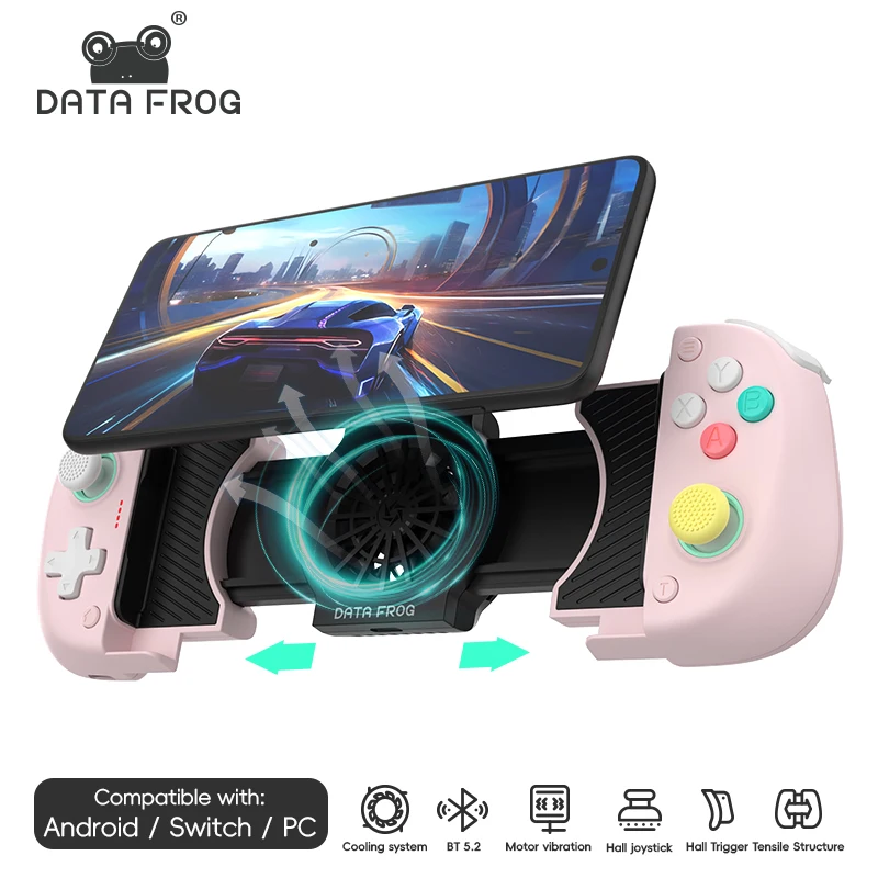 

Беспроводной контроллер DATA FROG X3 с джойстиком Холла для переключателя Android, игровой геймпад для ПК с двойной вибрацией