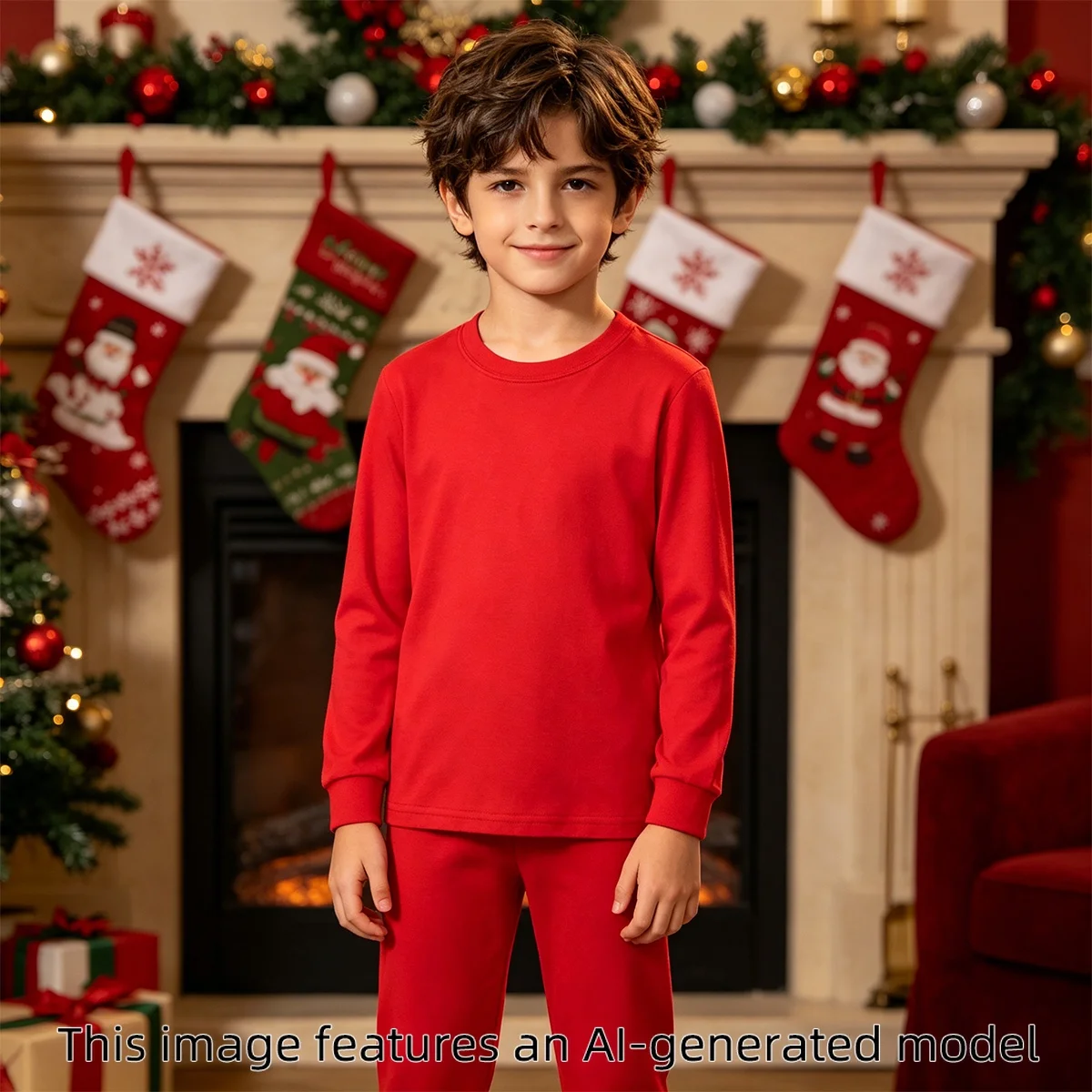 Kids Pajamas Set Toddler Boy Pyjamas Girl Halloween Christmas Diy Sleepwear Xmas Pjs Birthday Party Gift Winter Cosplay Pijamas