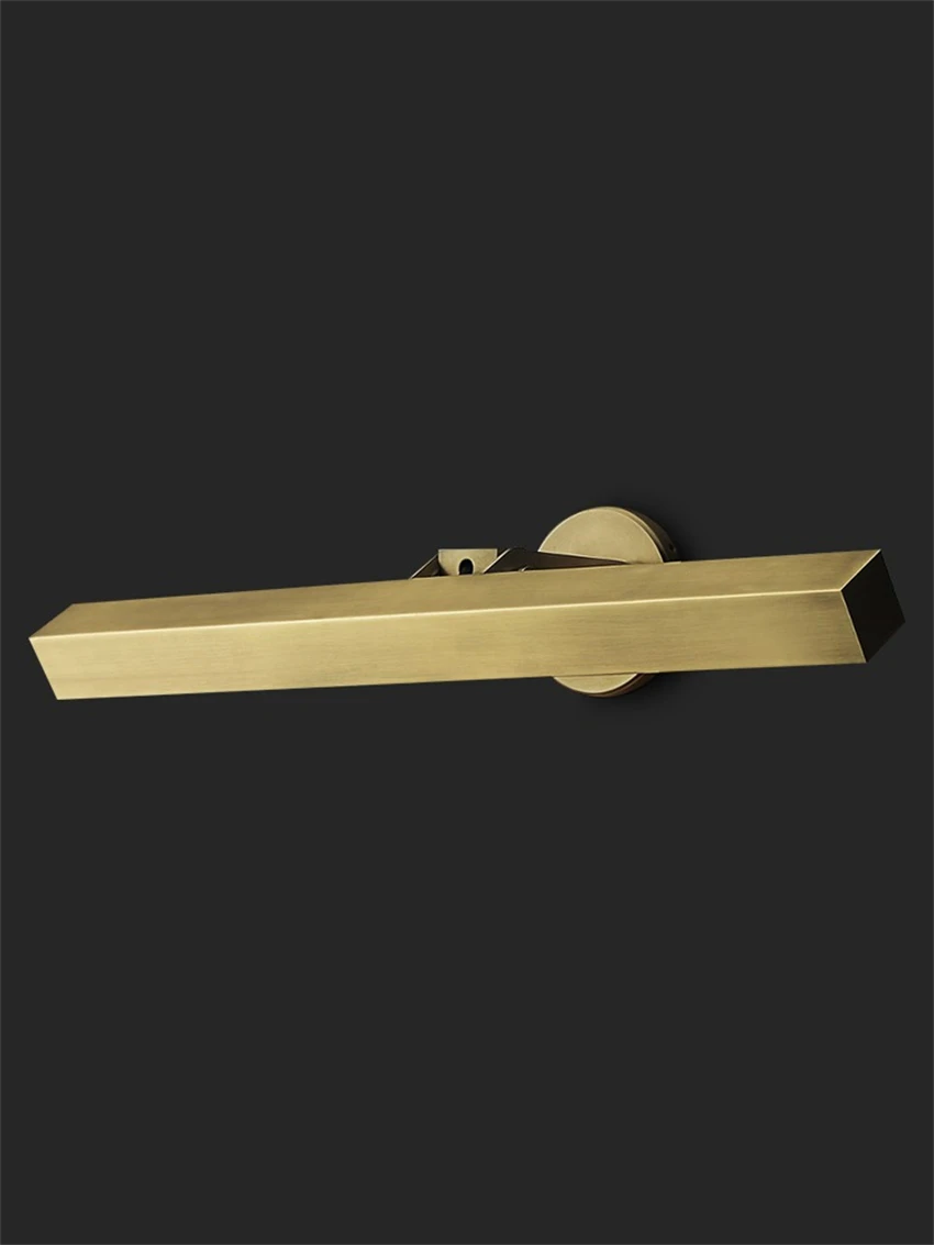 American Retro Mirror Front Wall Lamps Modern Full Copper Wall sconces lights Bathroom Lighting Decorative bedroom LED Fixtures