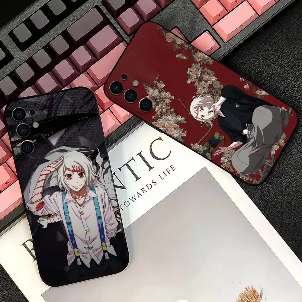 Tokyo Ghoul Suzuya Juzo Anime Phone Case For Samsung S25,S24,S21,S22,S23,S30,Ultra,S20,Plus,Fe,Soft Silicone Black Cover
