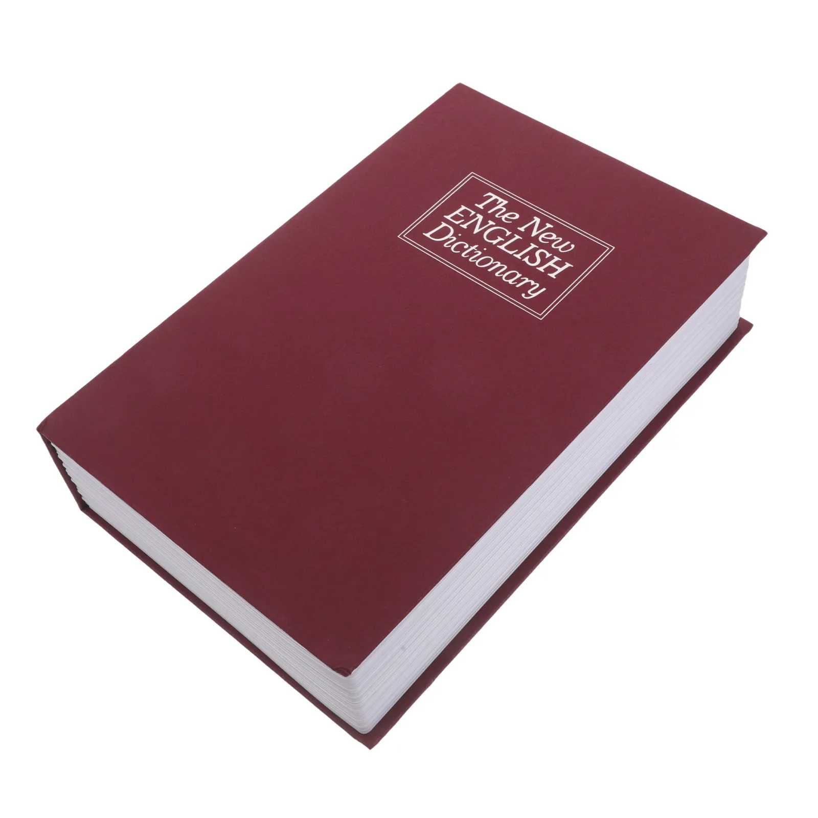 Red Mechanical Password Lock Book Safe Box Hidden Storage Box Imitation Book Shape Cash Coin Safe Decorative Home Office Dorm