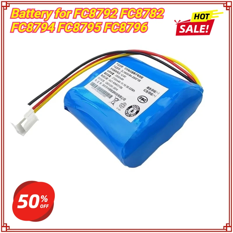 

Robot Vacuum Cleaner Battery for Philips FC8792 FC8782 FC8794 FC8795 FC8796 Upgrade Capacity High Quality