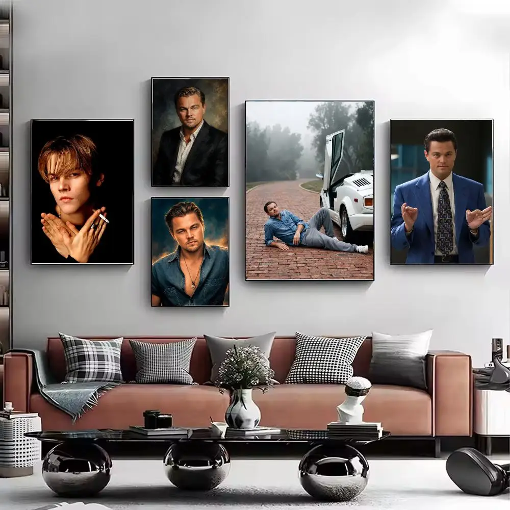 Actor Leonardo DiCaprio Poster Stylish Wall Art Print for Living Room Bedroom Study Office Café Home Decor Modern Gift