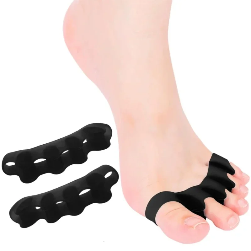 Silicone Toe Separators Correcting Bunions and Restoring Toes Toe Spreaders Toe Straightener for Overlapping Toes Foot Care Tool