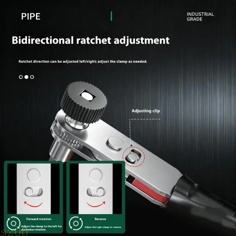 Q2Q4 Durability High Carbon Steel Ratchet Wrench Tool Compact Design For Tight Space