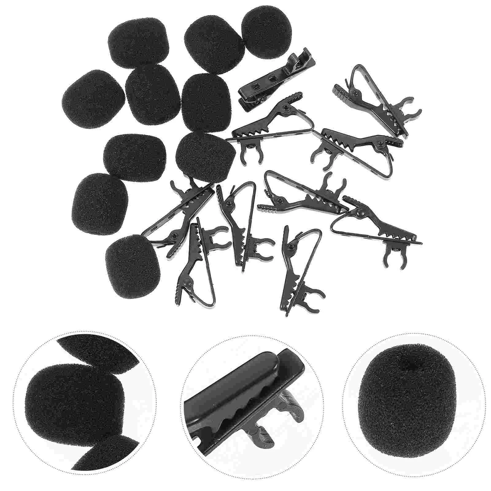 

10 PCS Lapel Tie Clip Mini Megaphone Headset Lavalier Iron Microphone Microphones