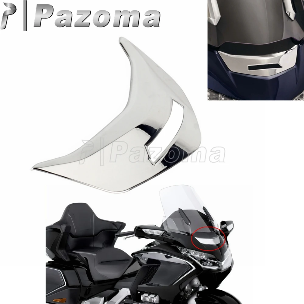 Motorcycle Fairing Head Cover Chrome Front Upper Cowl For Honda Gold Wing 1800 F6B GL1800 Gold Wing Tour DCT Airba 2018-2020