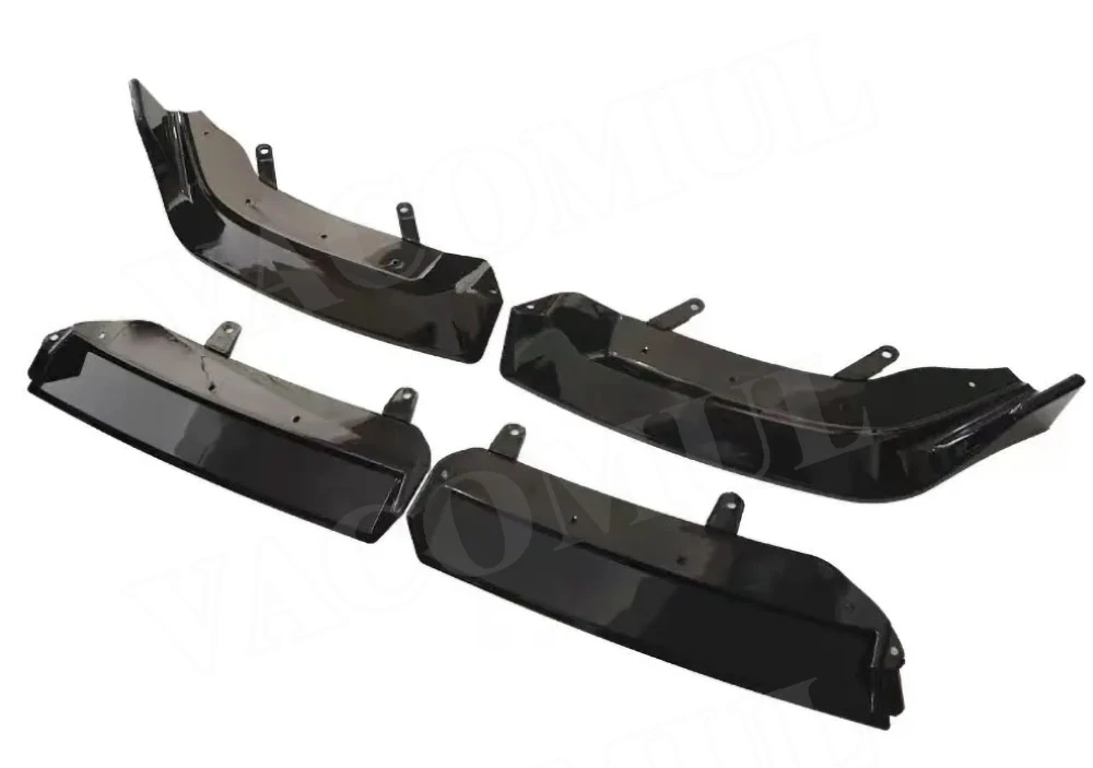 

VACOMUL Carbon Look Front Bumper Lip Spoiler Front Lip Chin Apron Diffuser Bodykit For BMW 5 Serise G60 G68 M Sport 2024+ ABS