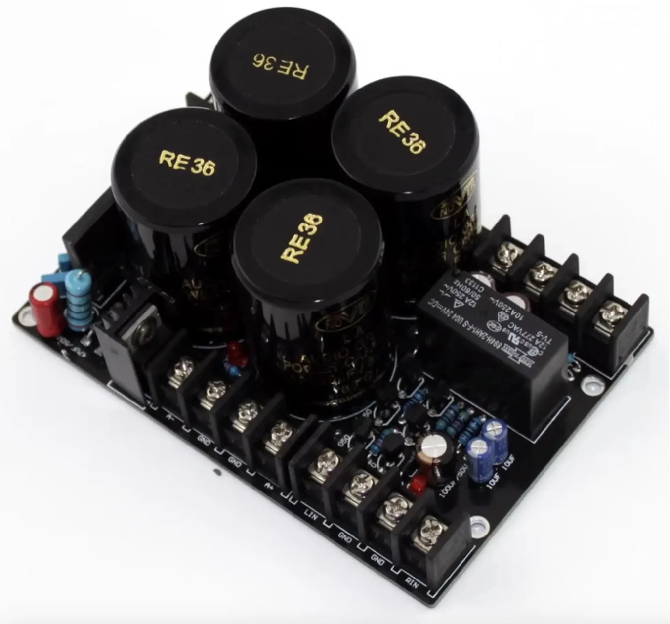 NOVER Rectifier + Speaker Protection Board with 10000UF*4/50V Golden NOVER Audio Capacitors