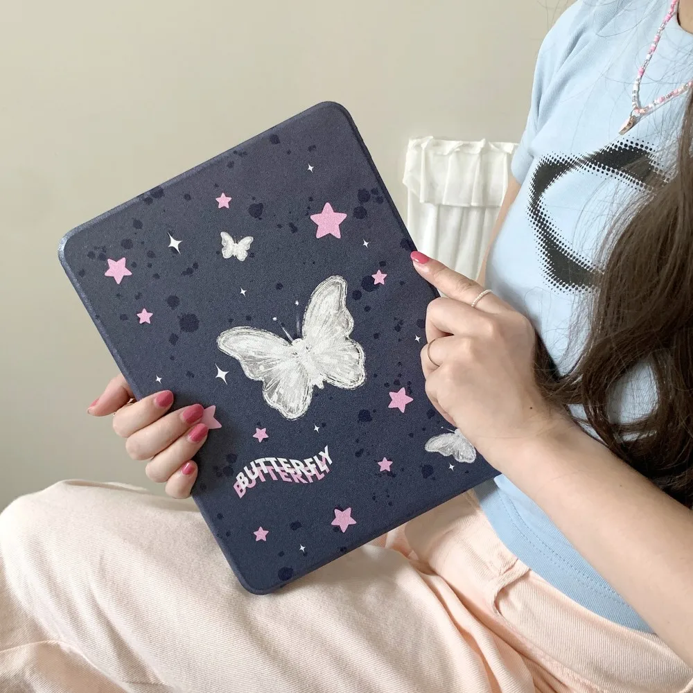 

Cute Butterfly Tablet Case For Apple iPad Pro 4 5 6 Generation 12.9 inches 11" 10th 10.9" 7th 8th 9.7" mini 6 Air 5 4 3 Cover