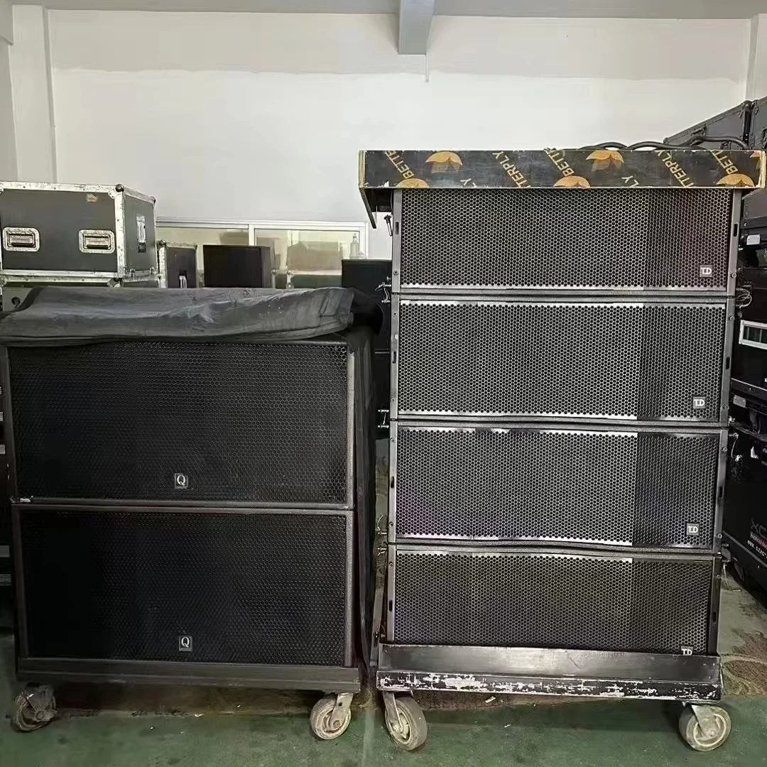TD24 + 12 Line Array Audio System TA-L12 Dual 12 Line Array with Kine Dual 18-Inch Subwoofer Original Unrestored B & C Unit