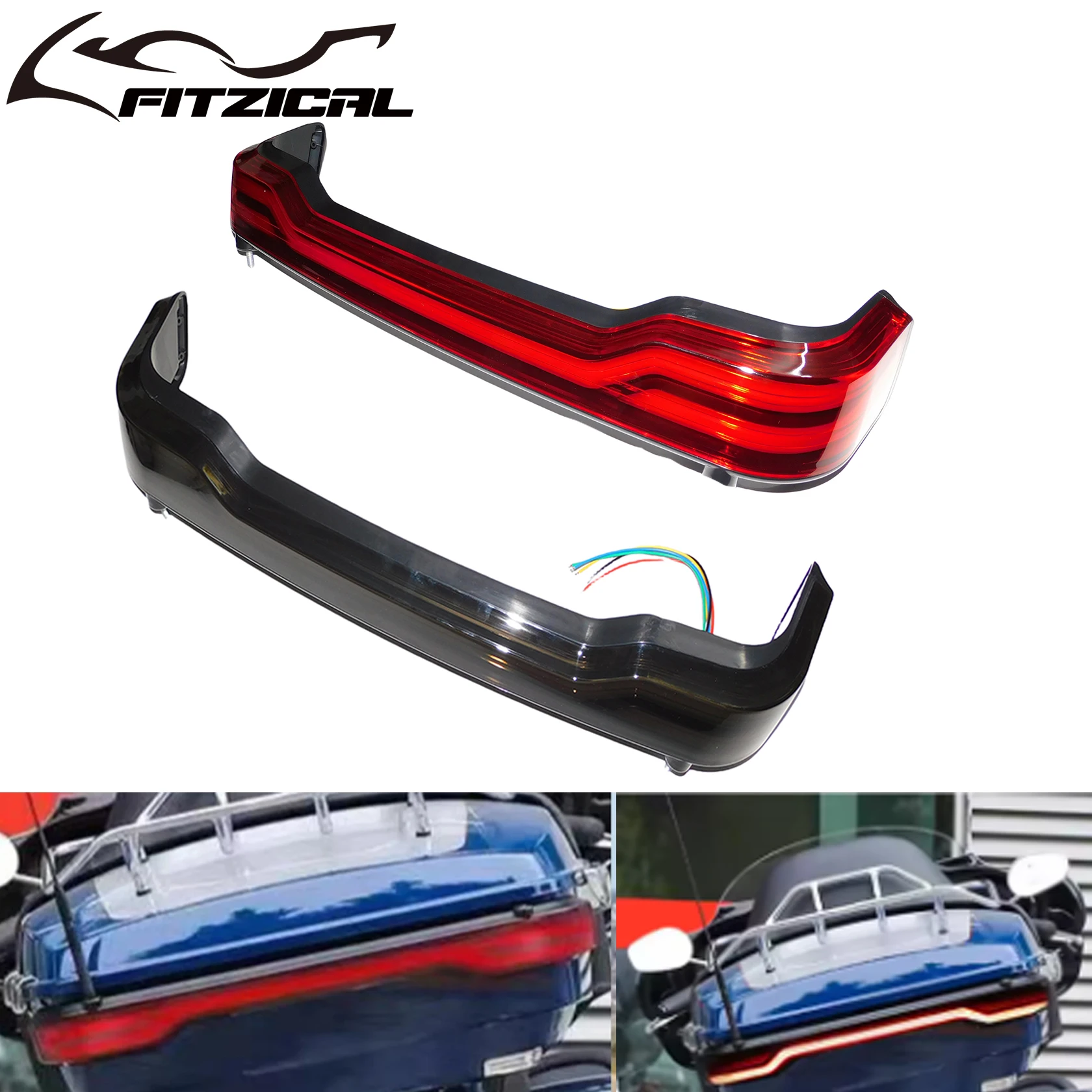 Motocyklowa lampa LED hamulca, kierunkowskazów i światła bagażnika do Harley Touring Road Electra Glide Ultra Limited FLHXSE FLHX 2014-Up