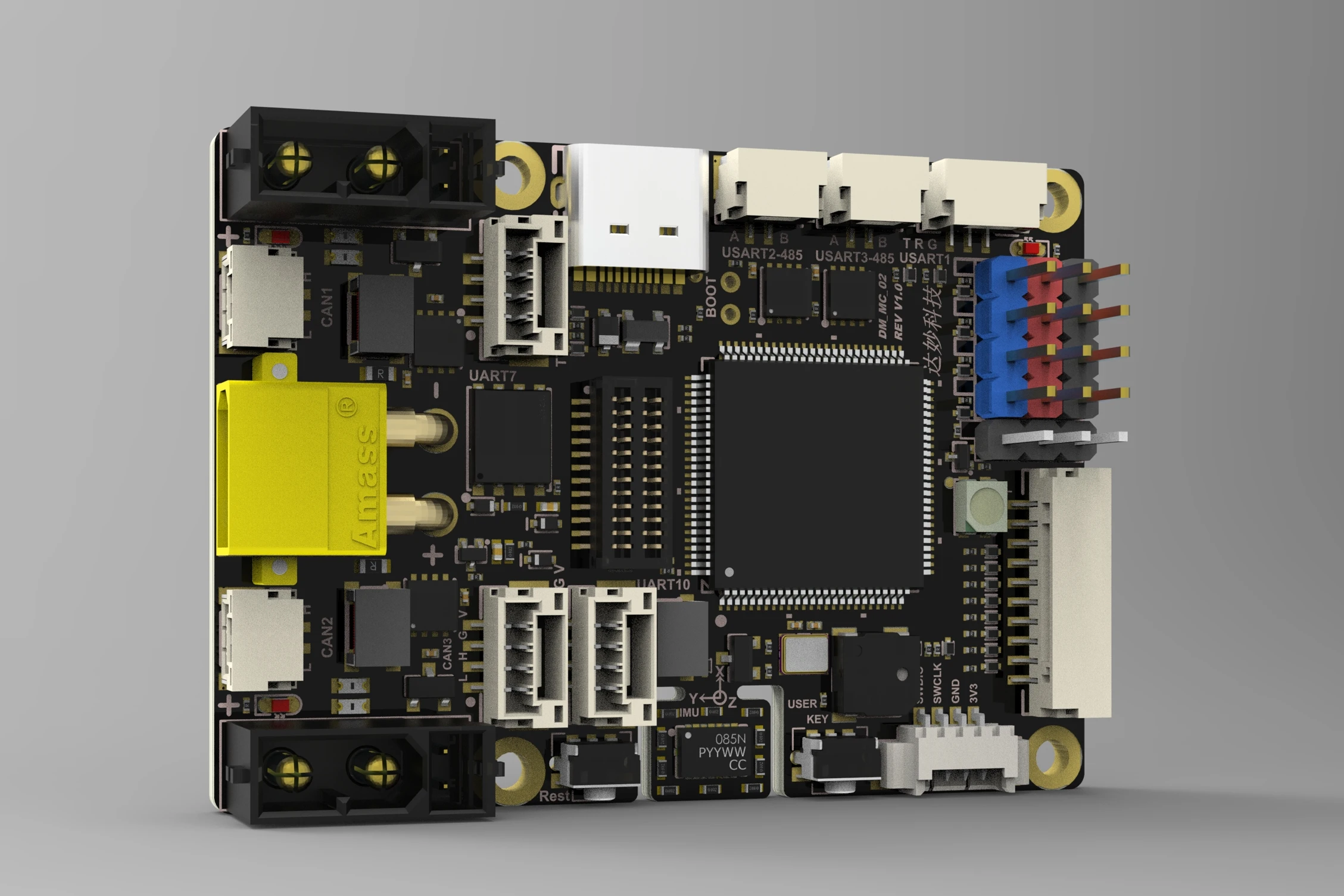 Chipboard Stm32 Development Board H723 Dm-mc02 Robot Legged-wheel Control Board for Robotic Arm With Onboard Bmi088