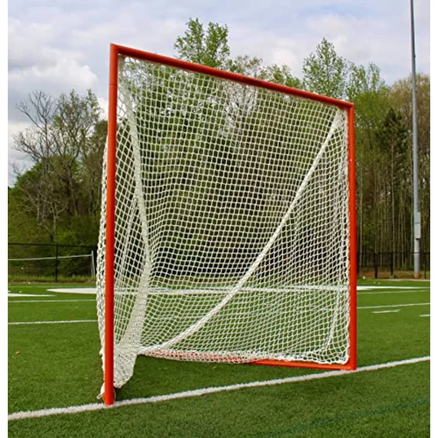 

High School Lacrosse Practice Goal 6x6x7 with 6mm White or Black Net. Lacing Rails 59 lbs