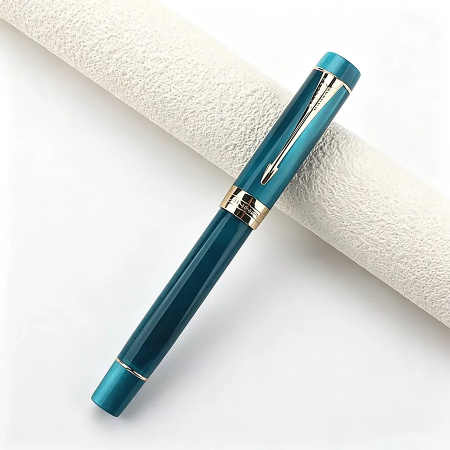 Jinhao Century 100 Fountain Pen Resin Acrylic Pen Body EF/F/Nib Golden Arrow Clip Ink Converter Writing Pen Business Office