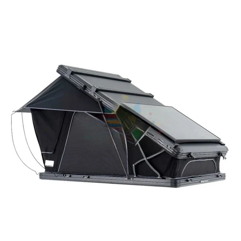 High Quality 4 Person Bracket Type Hard Shell Car Roof Top Tent PU3000mm Waterproof Outdoor Travel Camping Accessories - view 2