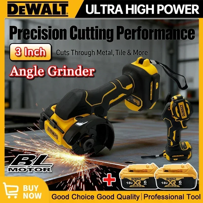 DEWALT Cordless Grinder Cutting Machine Grinding 3 Inch Polishing Machine Electric Diamond Cutting Grinder Power Tools