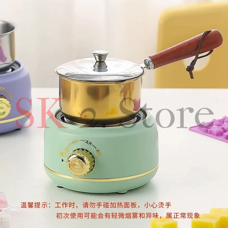 Mini Electric Wax Melting Pot Set - Stainless Steel Heater for DIY Candle, Soy Wax, Ghee Making, Craft Tools view 3