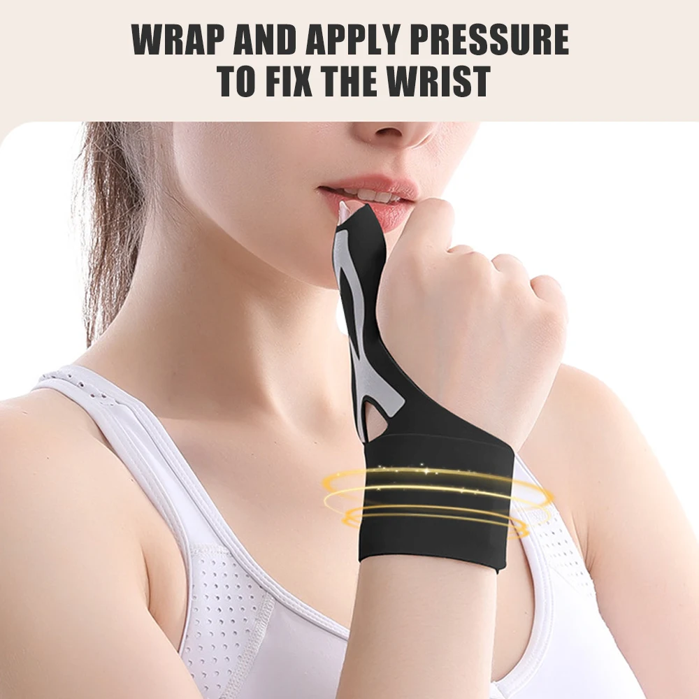 قطعة واحدة من كم ضغط الإبهام والمعصم الجديد لالتهاب الأوتار، وتخفيف آلام التهاب المفاصل للنساء والرجال، وبطانة جبيرة، تناسب كلا اليدين #2
