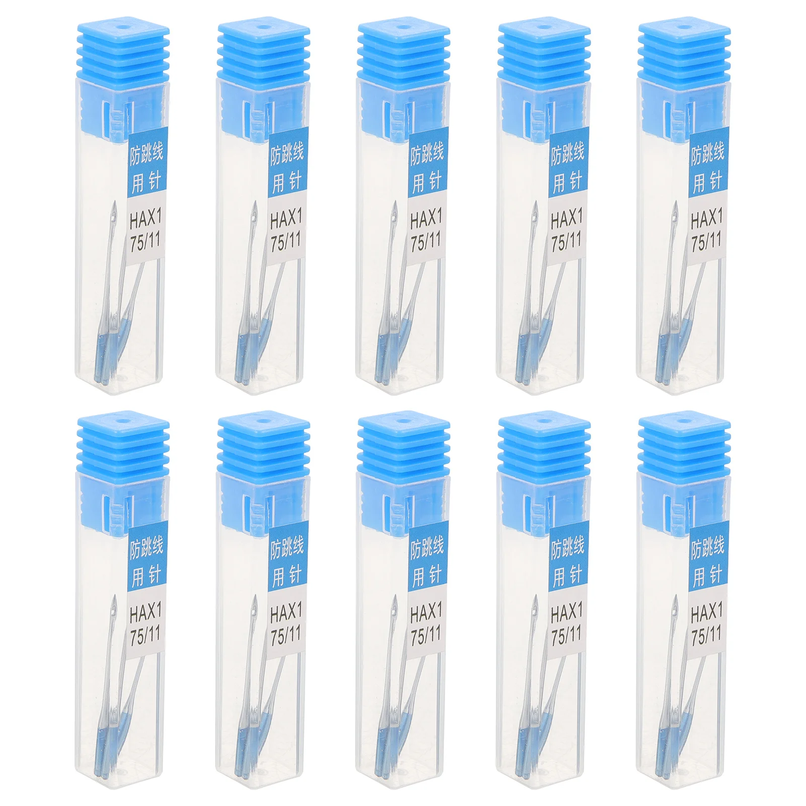 

10Sets Sewing Machine Needles Metal Sturdy Wear Resistant Flat Household Sewing Machine Accessories Suitable for Embroidery