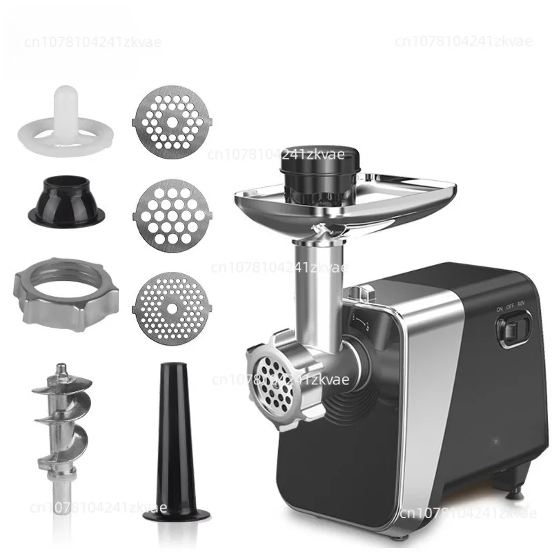 Two Pieces, Household Kitchen 1600W High-power Multi-function Vertical Large Meat Grinder Enema Machine