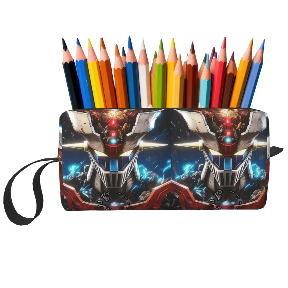 Estuche para lápices Mazinger Z Mad Robot Grendizer Anime Manga para niños, caja para bolígrafos, bolsa para lápices, suministros de papelería, bolsa de cosméticos para mujer