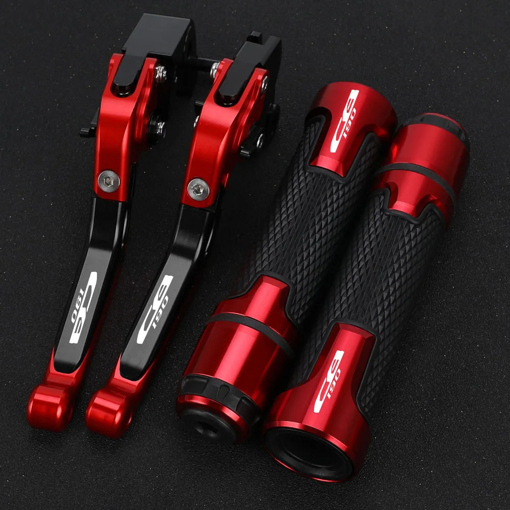 Motorcycle Accessories FOR HONDA CB190 ALL YEARS Extendable Brake Clutch Levers Handlebar Grip Handles bar Hand Grips CB 190