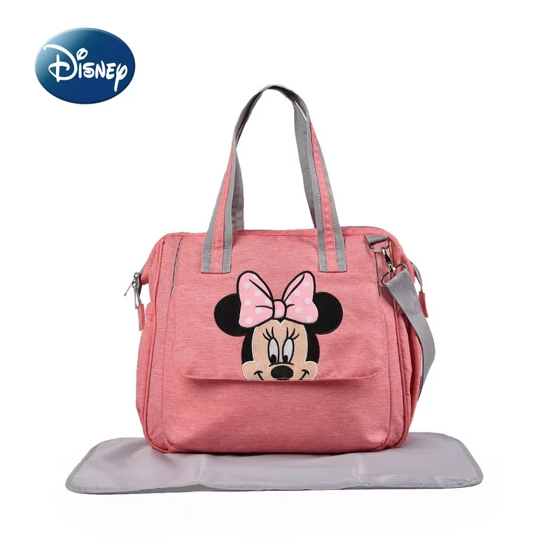 Disney New Diaper Bag Handbag Luxury Brand Fashion Baby Bag Large Capacity Multifunctional 2-piece Baby Diaper Bag High Quality