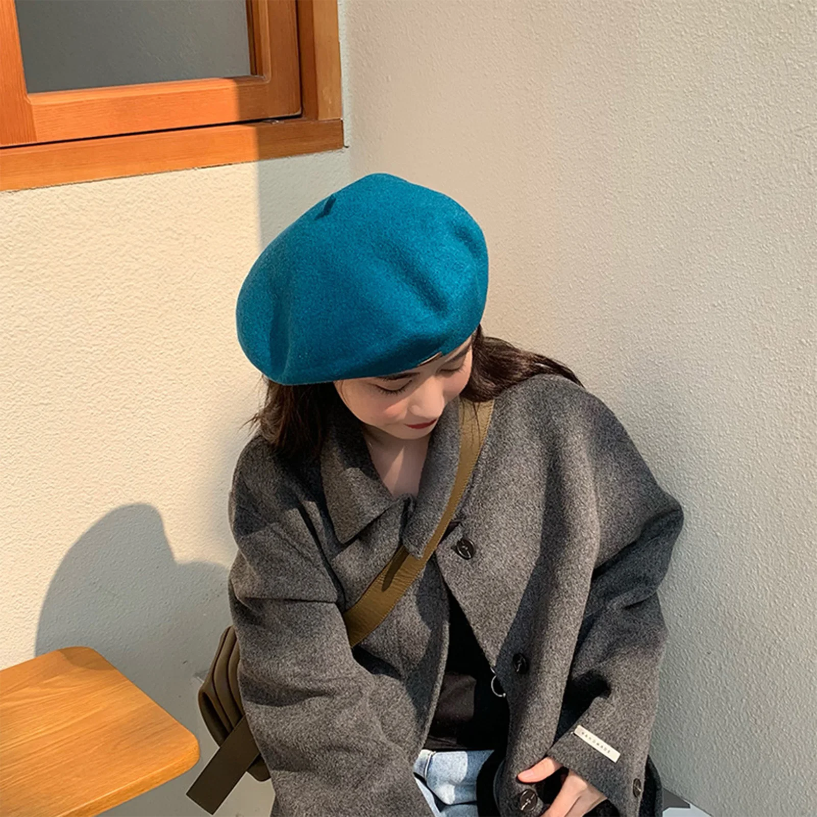 Beret French Wool - Beret Hat Chic Winter Headwear for
