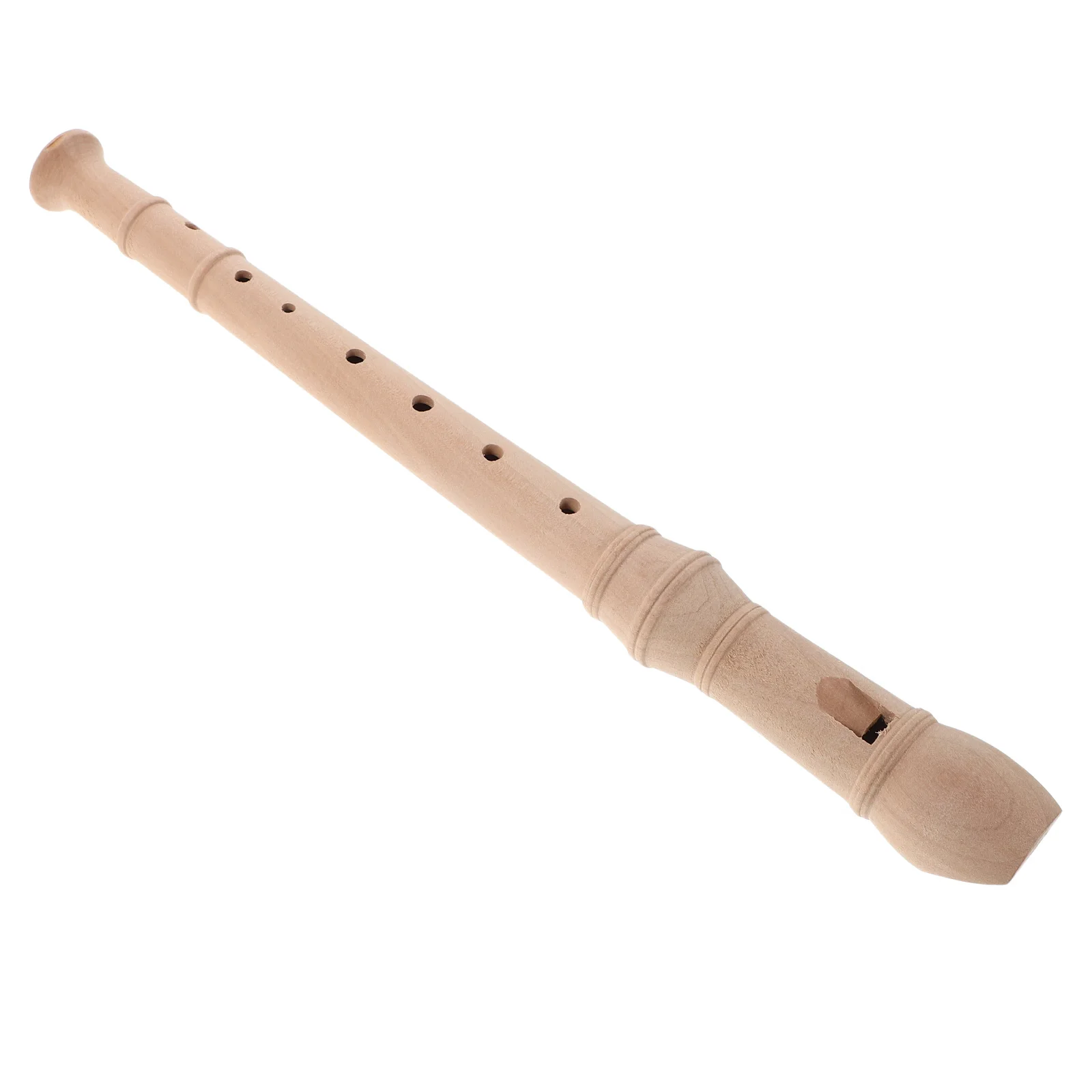 

Wooden Musical Recorder Khaki Lightweight 8 Hole Instrument Ideal for Beginner Music Learning and Practice