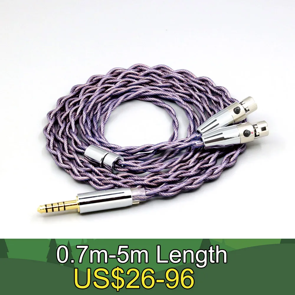 Type2 1.8mm 140 cores litz 7N OCC Headphone Earphone Cable For Monolith M1570 Monolith by Monoprice AMT Planar LN007872